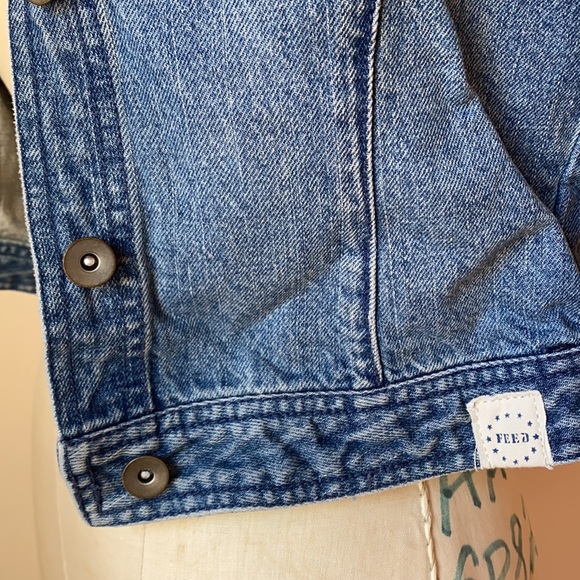 FEED | Cotton Denim Cropped Vest - Picture 6 of 8